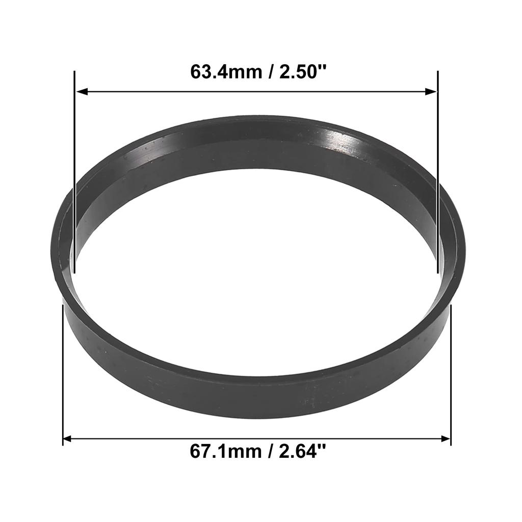 X AUTOHAUX Hub Ring 63.4mm/67.1mm Wheel Hub Ring Hub Centric Ring Hub Center Ring
