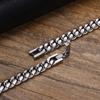 6-12MM Cuban Chain Mens Bracelet,Waterproof Stainless Steel Curb Link Chain Wristband,Punk Zircon Gifts