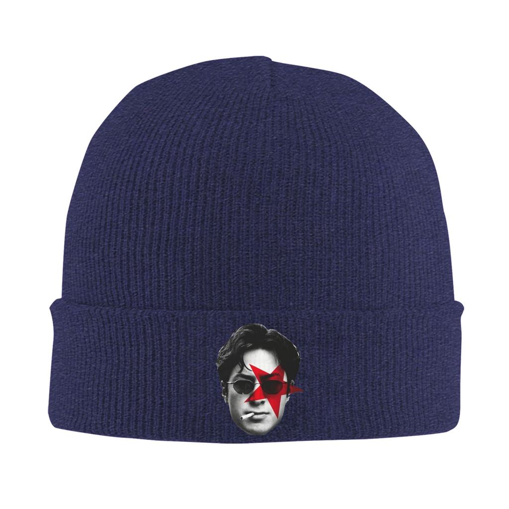 Hudson Williams Smoking Big Head Knitted Caps Womens Unisexs Skullies Beanies Autumn Winter Hat Warm Melon Cap