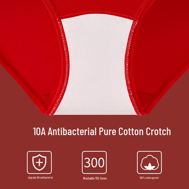 Audiffren Women's 100% Pure Cotton Antibacterial Briefs