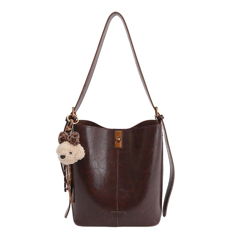 Large-capacity Underarm Bag, Simple Bucket-style Bag, High Appearance Level, Commuter Single-shoulder Crossbody Bag