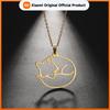 Skyrim Fashion Fox Animal Pendant Necklace Stainless Steel Choker Chain Necklaces Summer Jewelry Best Wishes for Women