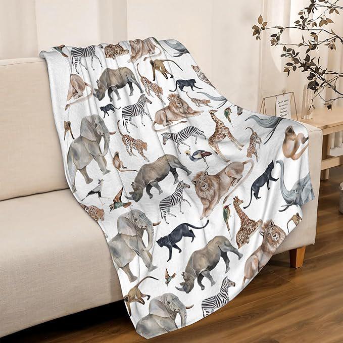 Customizable Animal Flannel Blanket - Personalized with Your Picture