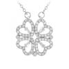 Necklace - SC Crystal - Clover - Stainless Steel - Sparkling Crystals - Gold