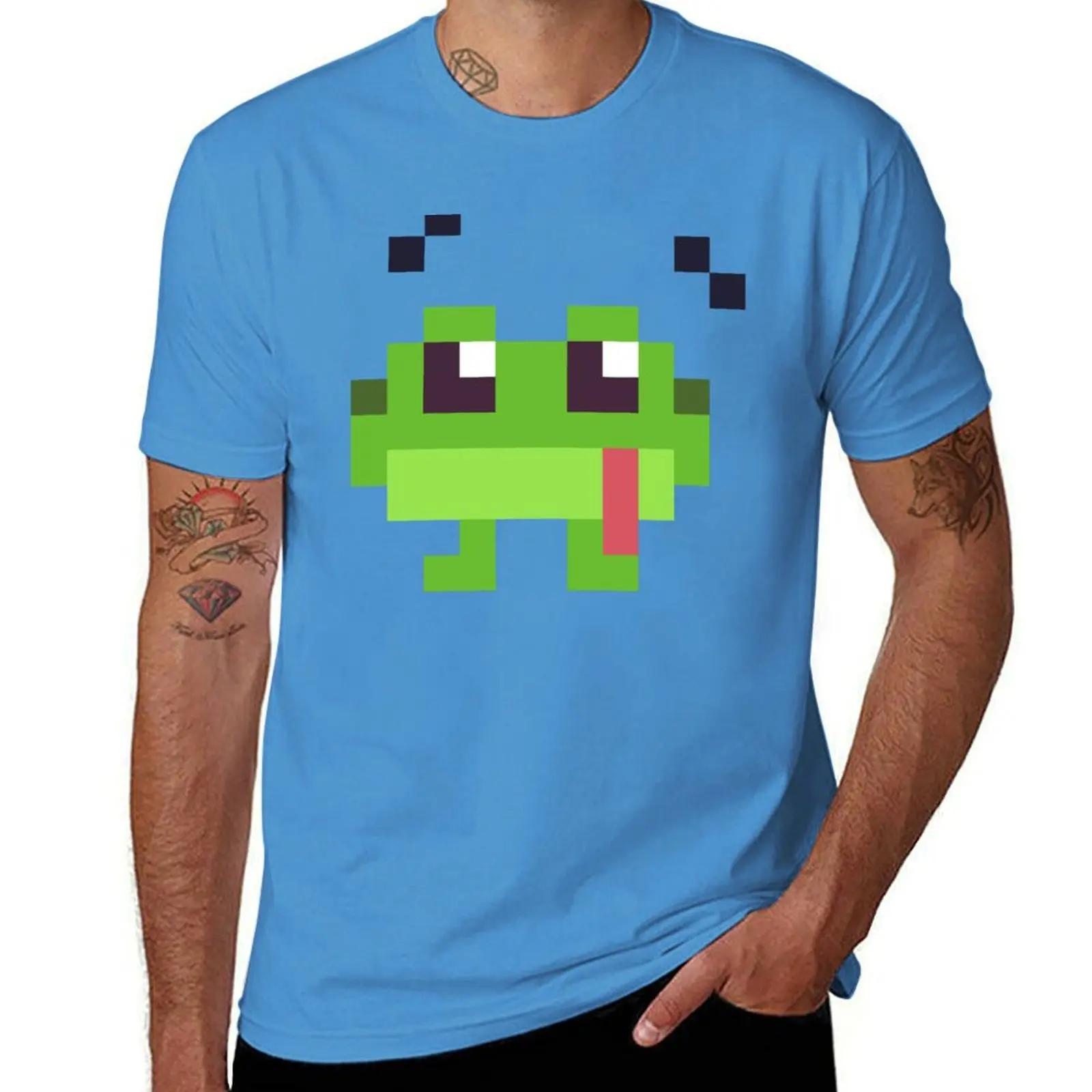 Pixel Frog TShirt summer top cute clothes anime tshirt oversizeds vintage t shirt men S