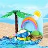 Keeppley  Pikachu scene house building block model children's educational toy Pokmon assembled ornaments birthday gift