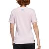 Adidas Neo Round Neck Comfortable Breathable Sports Casual Short Sleeve T-Shirt Women Tops Pink GJ5653