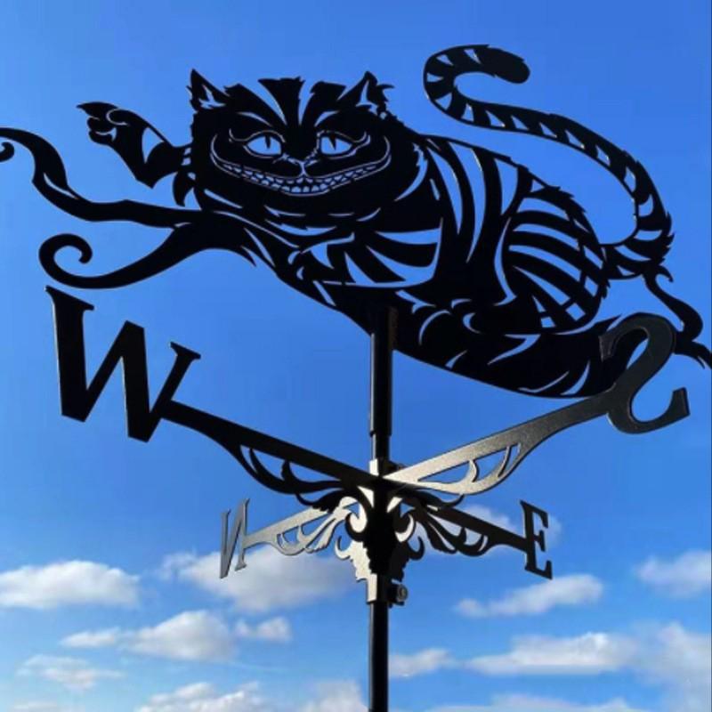 Wetterfahnen-Ornament aus Edelstahl für den Außenhof