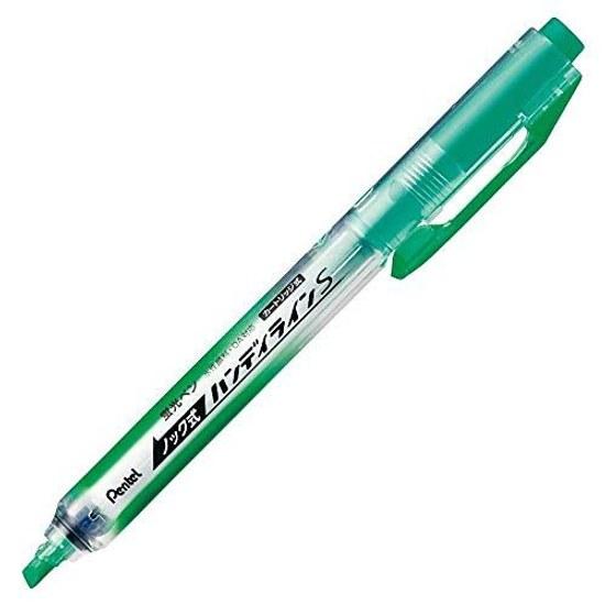 (Pack 10) Pentel Highlighter Knock-type Handy Line S Light Green XSXNS15-K