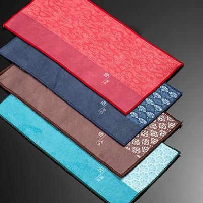 Cotton Tea Towel Strong Absorben Kung Fu Tea Set Accessories Thickened Table Cleaning Cloth Suede Tea Cloth Household Hand Towel