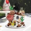 27Pcs Cowboy Cake Toppers Decor Dolls Figures Scene Statue Supplies Cow Hat and Boot Figurines