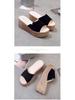 Women's 2019 Korean-Style Summer Platform Wedge Sandals - Thick Sole One-Strap Slippers