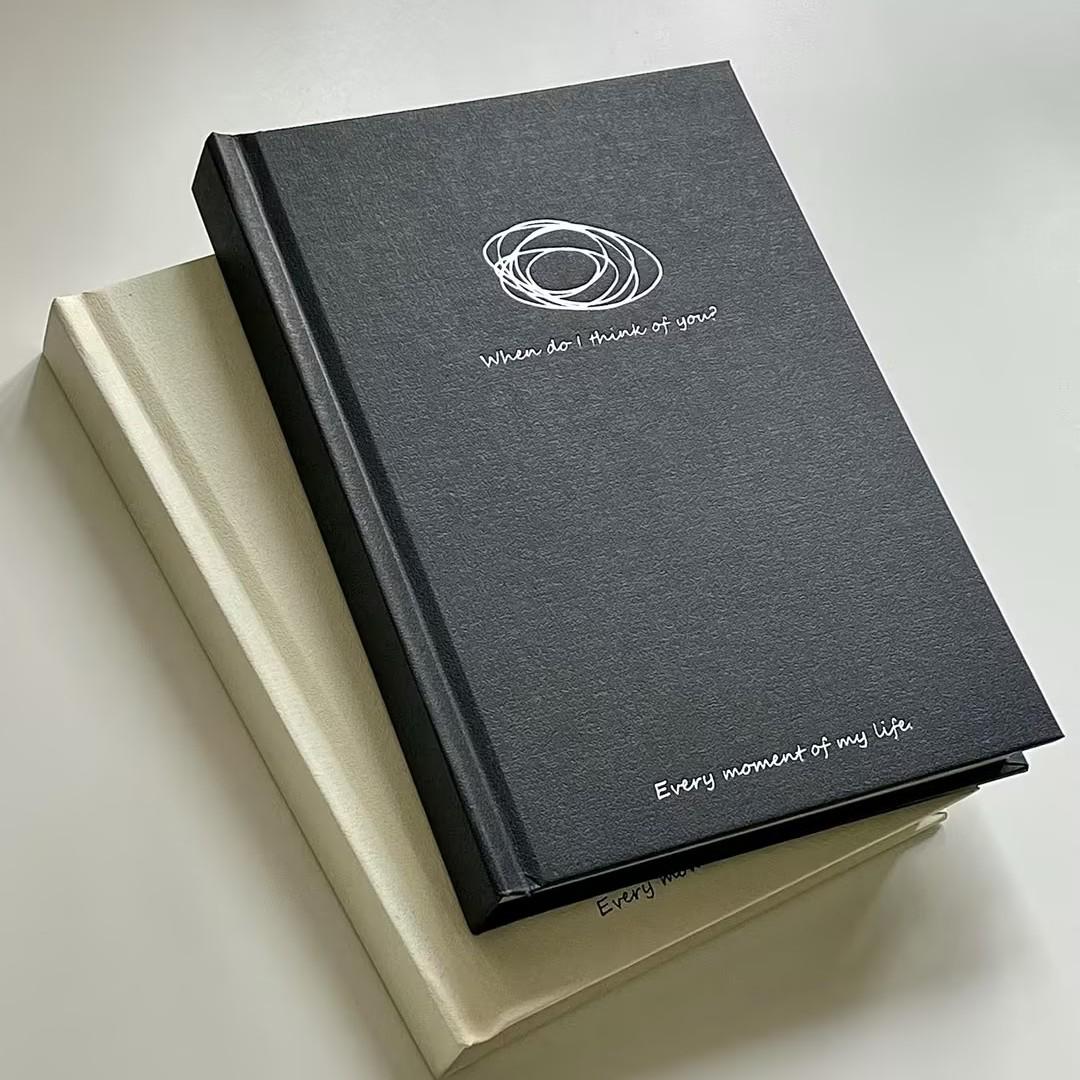 

Минималистичный блокнот B6 в твердом переплете для студентов, эстетичный, идеально подходит для заметок аспирантов и ведения дневника своими руками. B6, 96 Sheets, Sealed чёрный