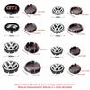 Pro VOLKSWAGEN VW Stylové středové krytky kol s nálepkami znaků - Pasuje na VW R/GTI, Golf 4, Polo, Beetle a další - Prémiové autodoplňky