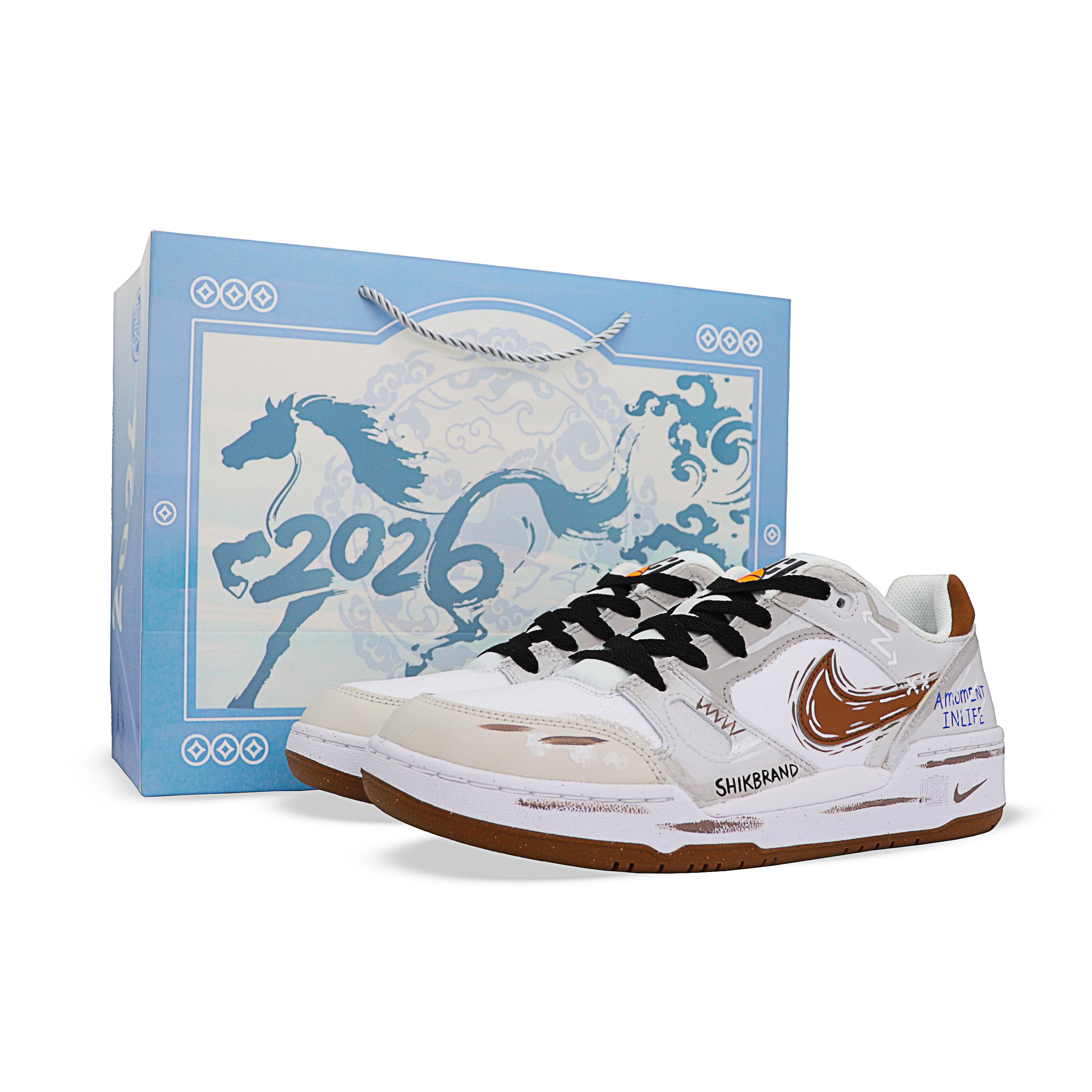 

Nike Full Force Low top Skateboard Shoes Men s HJ3485-121(Team1651--BOX) 44.5
