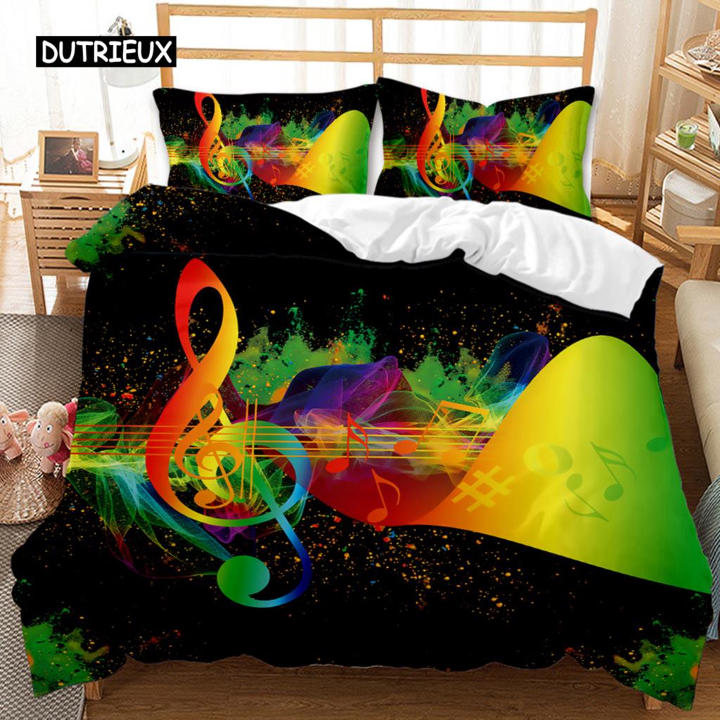 Watercolor Duvet Cover Set MultiColorful Graffiti Splatter Polyester Bedding Set Kids Teens Double Queen King Size Qulit Cover