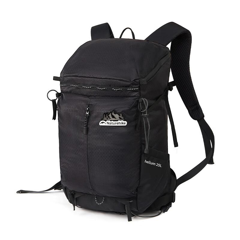 

Naturehike Lightweight Hiking Backpack, Outdoor Trekking Bag, Men s Commuter Backpack, Lightweight Travel Bag, Helium, 25L чорний