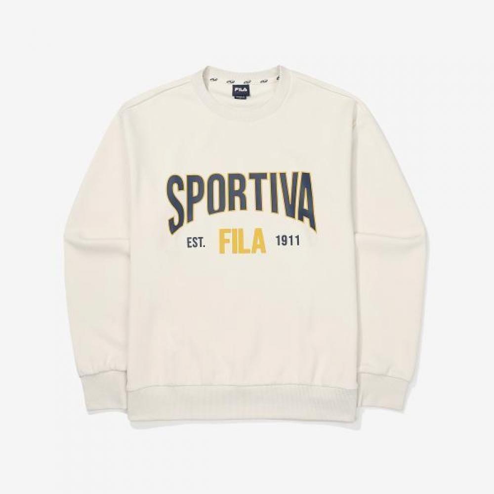 

Fila Graphic Cotton Blend Sweatshirt beige/95