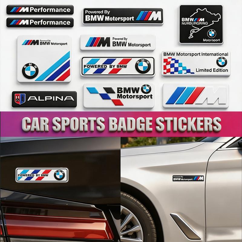 3D Aluminum Car Styling Sticker Body Trunk Decoration Decal Accessories For BMW G80 G06 G07 G42 G14 G15 G16 F82 F20 F21 F83 M2 M