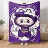 Labubu Personalized Name Blanket Multi-purpose Customizable Blanket Durable Comfort for Home Decor Office Office Chair Living Room for All Occasions