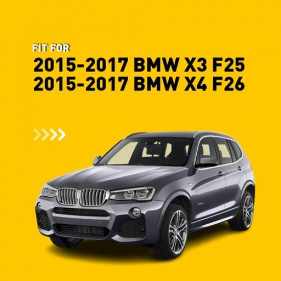 A Fender Pair Finisher Front Trim Chrome Left Side Right For BMW X3 X4 F25 F26