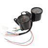 2-in-1 Motorrad Kilometerzähler Tacho Drehzahlmesser Modifizierte LED Geschwindigkeitsmesseranzeige Motorrad Kilometerzähler Universell Für Cafe Racer