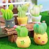 Simulation Cactus Succulent Potted Plant Micro Landscape Figurine Miniature Mini Ornaments Diy Home Desktop Decorations Crafts