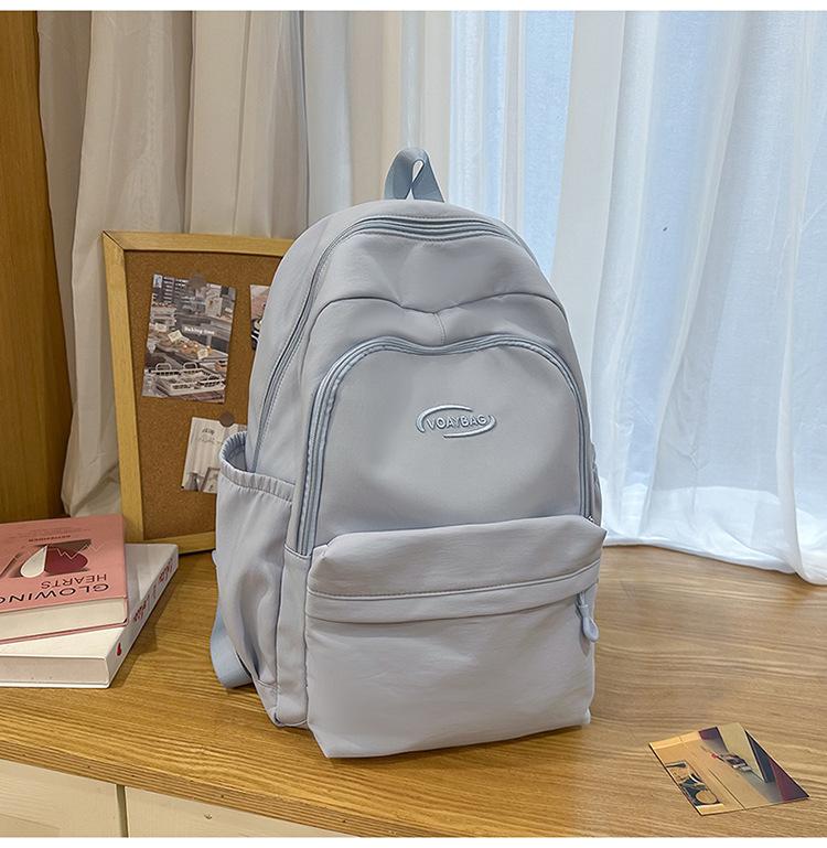 College Large Capacity School Bag Niche Design Casual Versatile Backpack Lightweight Waterproof Burden Reduction Backpack