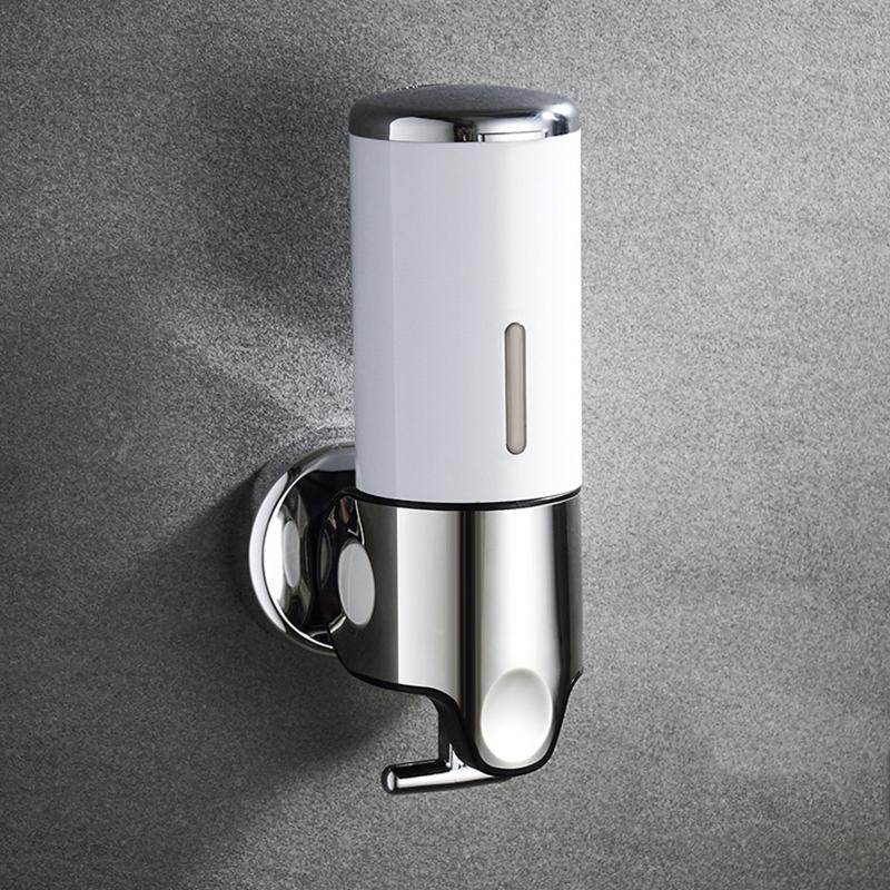 Manueller Seifenspender, Wandmontage, Handgelspender, Flüssigkeitsbehälter für Handseife, Shampoo, Spülung, Duschgel