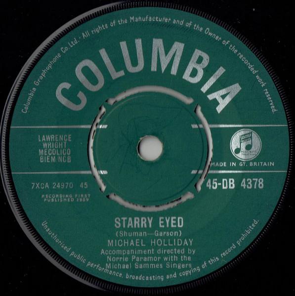 

7inch Record MICHAEL HOLLIDAY - Starry Eyed 45DB4378 Columbia 1959 UK Pop Used