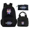 3Pcs/set Anime Demon Hunters Printed Backpack with Shoulder Bag Pencil Case for Student Boy Girl Schoolbag Large Capacity Waterproof Bookbag