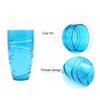 4Pcs Plastic Tumblers Set Reusable Tumbler Glasses with Swirl Design Stackable Water Cups for Garden Picnics Camping BBQs Parties