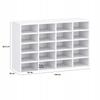 Shoe Cabinet for 20 Pairs, White, 104x65x33