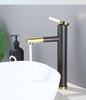 Bathroom Basin Faucets Black Sink Faucets Hot Cold Water Mixer Crane White Deck Mounted 360° Rotating Universal Water Taps Gray