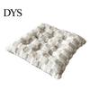Warm Dining Chair Cushion Square Plush with Ties, Buffalo Check Plaid Seat Cushion, High Resilience Fiber Fluffy Non Slip Pad for Office Collapse Desk