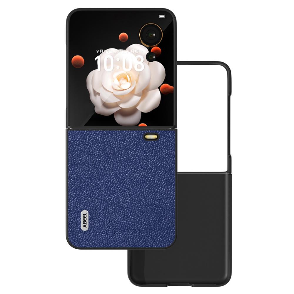 

For Honor Magic V Flip 5G Case Litchi Texture Non-Slip Phone Cover Blue