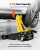 Low Profile Floor Jack, 3 Ton Capacity, Steel Racing Floor Jack with Single Piston Quick Lift Pump & Foot Pedal, Hydraulic Trolley Car Lift for