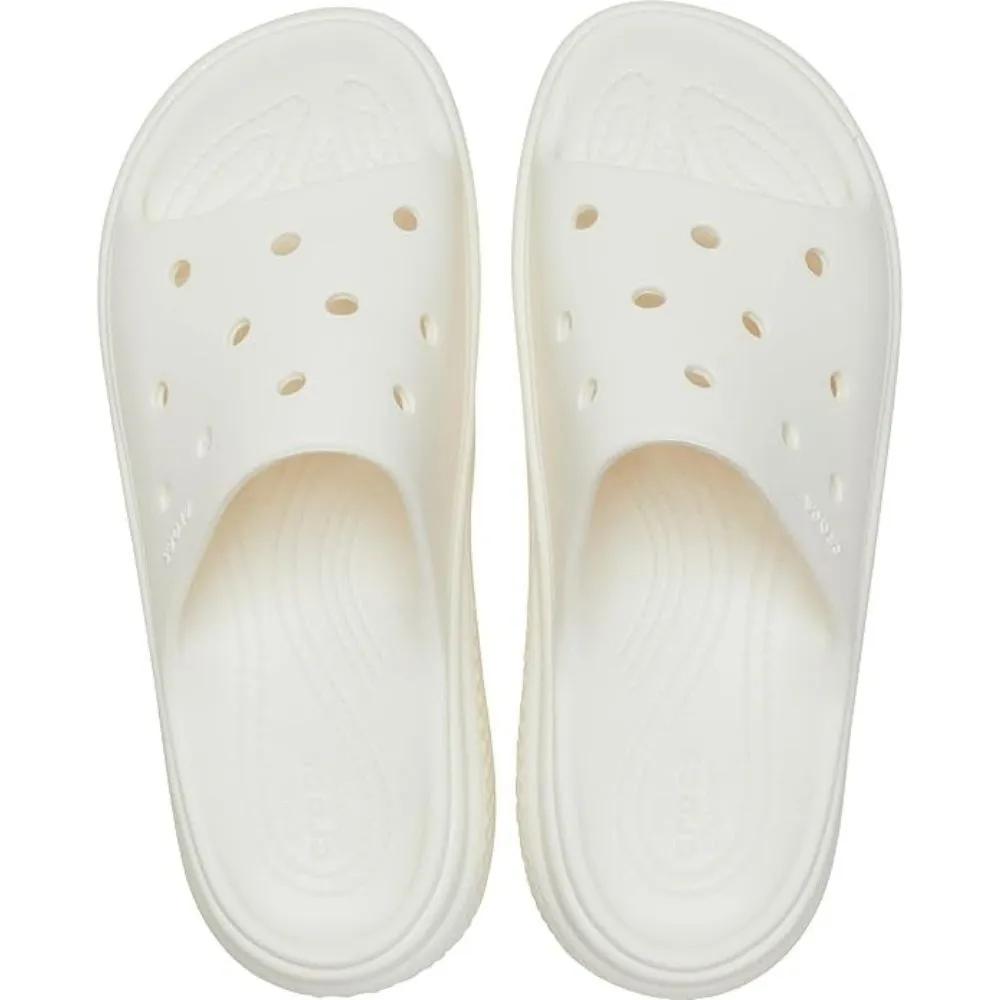 Crocs Stomp Slide Chalk Platform Slide 209346-0WV