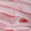 Polyester Bows Embroidery Stripe Fabric For Dress Shirt Crafting Lightweight Textile Fabric