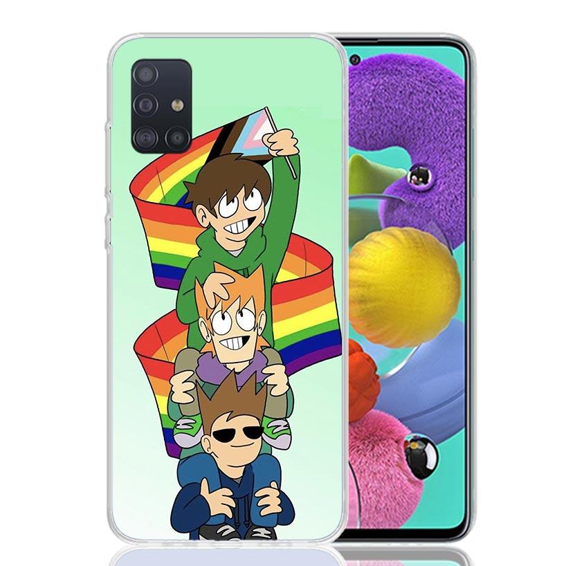 Anime Cartoon Eddsworld Phone Case for Samsung Galaxy A52 A51 A50S A12 A22 A32 A72 A10S A30S A31 A71 Note 20 Ultra 10 Plus S10 G