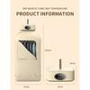 Portable electric clothes dryer featuring 360° hot air circulation, a timer function, and a foldable design.