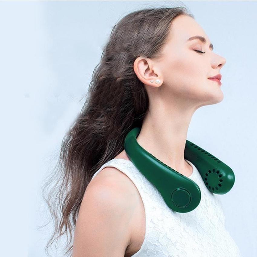 4000mAh Portable Neck Fan Electric Wireless FAN Hanging Rechargeable Mini Ventilador Cooling USB Bladeless Mute Fans for Indoor Outdoor Sports