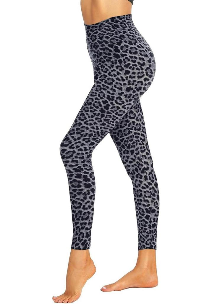 Leopard Print High-Waisted Yoga Leggings for Women