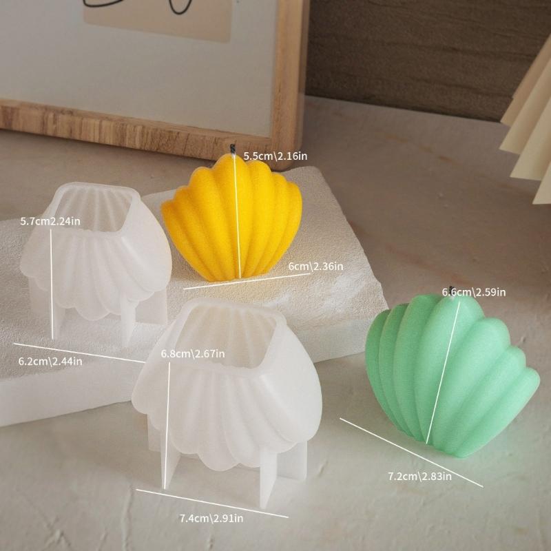 Practical Shell Ornament Silicone Mold For Crafting Realistic 3D Scented Plaster And Candle Reusable And User Friendly