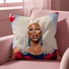 Singer R-RuPaul Cushion Cover Multi-Scene Pillow Cover for Home & Car - Reversible, Soft & Durable for Daily Use