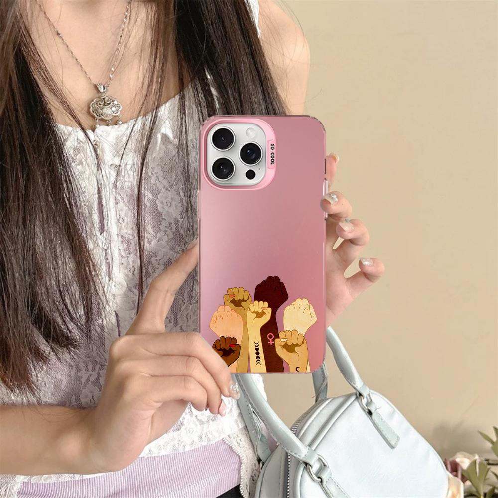 Feminist Feminism Aesthetics Girl Power Phone Case For iPhone16 15 14 13 12 11 Pro Max X XR 8 7 Plus Matte Shockproof Back Cover