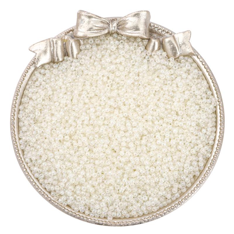 Cremewolke Fantasy Glas Reisperlen: 2/3/4mm DIY Armband- & Halskettenmaterial