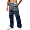 Men's Wide Leg Jogger Pants with Pockets - Printed Casual Athletic Sweatpants for Daily Wear