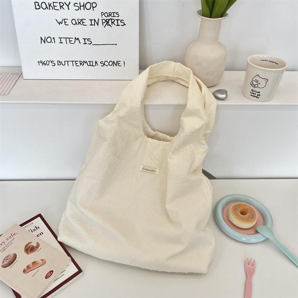 Lazy wind large-capacity canvas bag women's leisure summer lightweight new vest bag shoulder women's bag