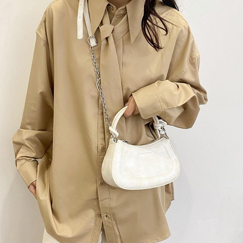 Dámská retro kabelka 2024 Spring New Fashion Řetízková taška přes rameno Gradient Crossbody